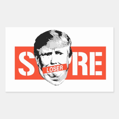 Sore Loser Trump Rectangular Sticker