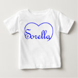 Sorella Italian Sister heart Blue Baby T-Shirt