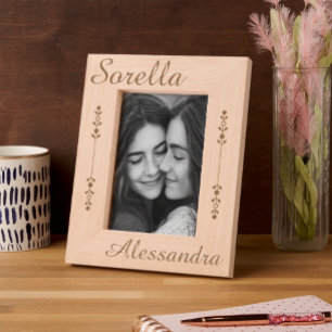 Sorella - Italian Sister - Personalized Engraved Frames