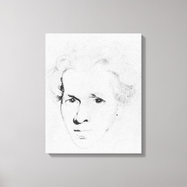 Soren Aabye Kierkegaard Canvas Print (Front)