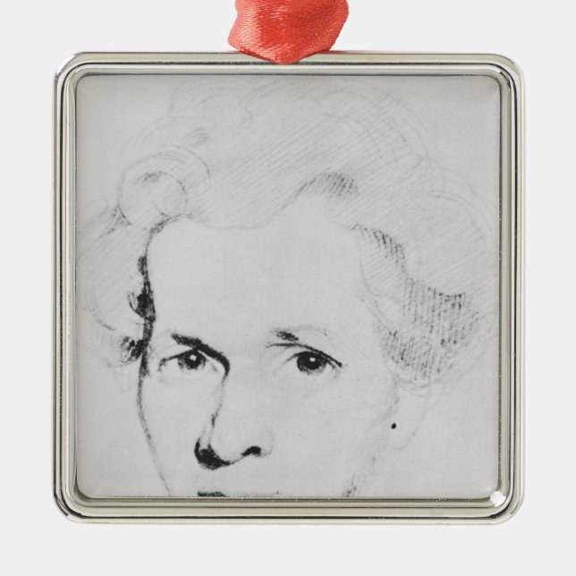 Soren Aabye Kierkegaard Metal Ornament (Front)