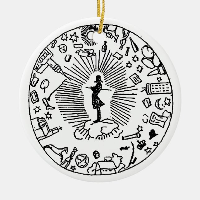 "SOREN KIEKEGAARD: THE COSAIR AFFAIR" CERAMIC ORNAMENT (Front)