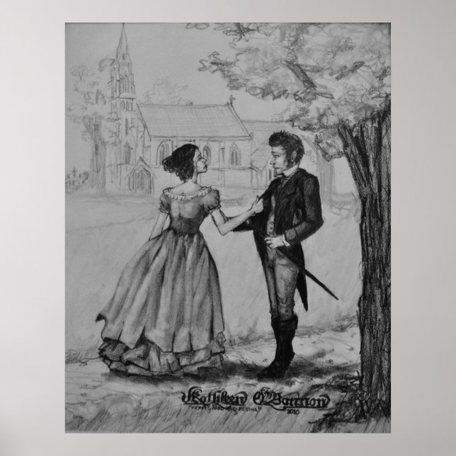 Søren Kierkegaard and Regine Olsen Poster (Front)