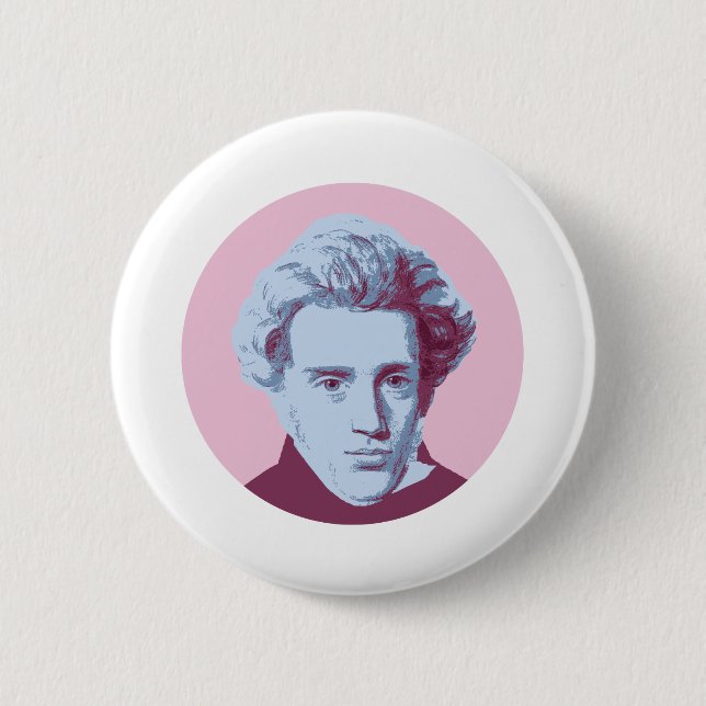 Soren Kierkegaard Button (Front)
