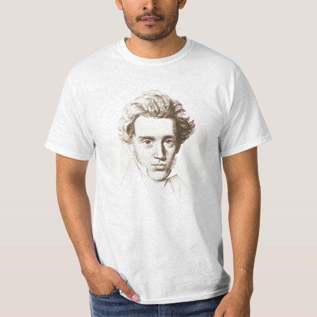 Søren Kierkegaard - Existentialist Philosopher T-Shirt (Front)