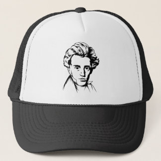 Soren Kierkegaard philosophy existentialist portra Trucker Hat