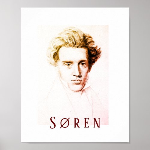 Sren Kierkegaard Poster