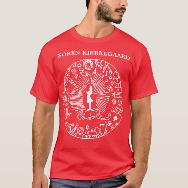 “SOREN KIERKEGAARD VS. THE WORLD" T-Shirt (Front)