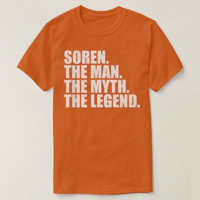 SorenSoren Name Soren given name T-Shirt (Design Front)