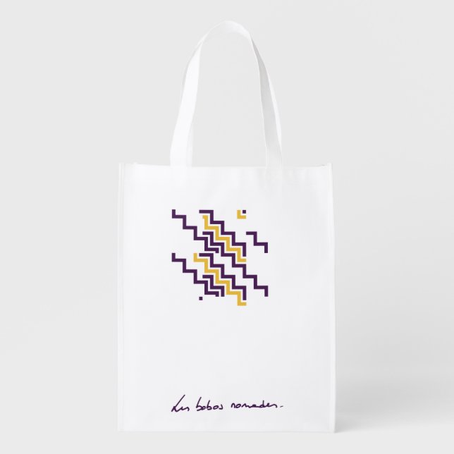 Sores Sunset Glitch Grocery Bag (Front)