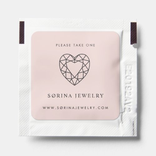 Srina Jewelry Logo Rose Quartz Hand Sanitizer Packet