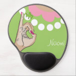 Sorority Life Mouse Pad<br><div class="desc">Cute pink and green vector illustration. Monogram template design.</div>