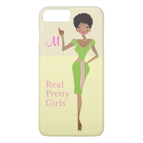 Sorority Life pink and green iPhone 8 Plus7 Plus Case