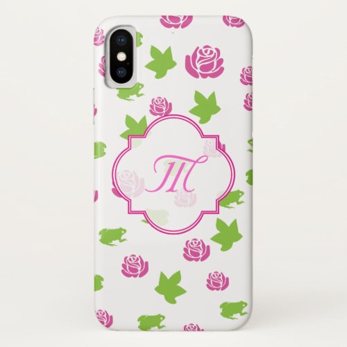 Sorority Life pink and green iPhone X Case