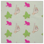 Sorority Life pink and green fabric
