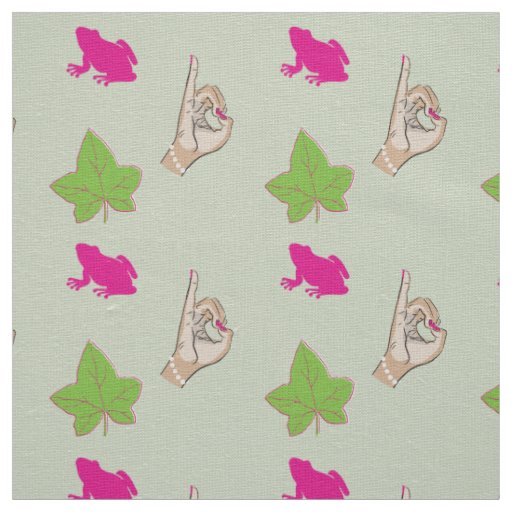Sorority Life pink and green fabric