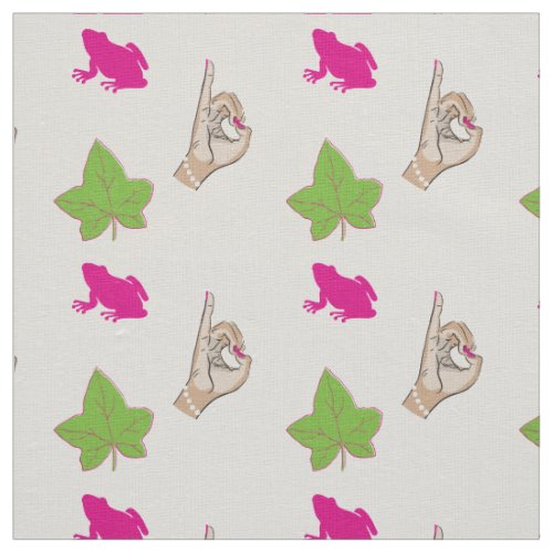 Sorority Life pink and green fabric