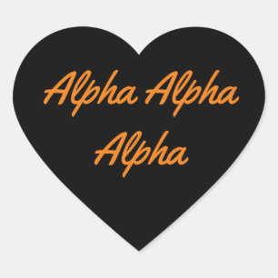 Sorority Name Halloween Heart Sticker
