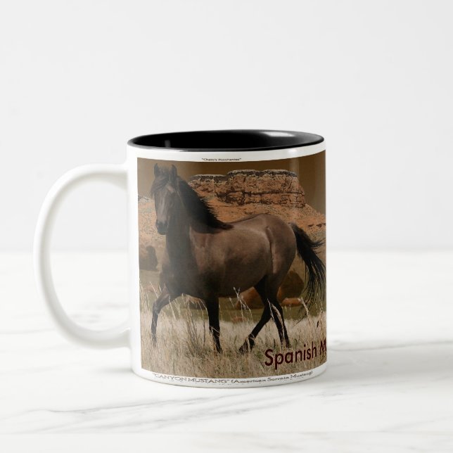 Sorraia Spanish Mustang Horse-Lover's Drinking Mug (Left)