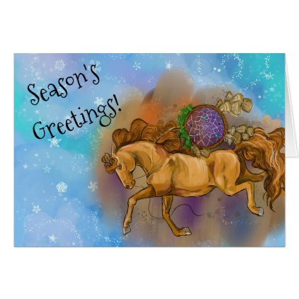 Sorrel Horse Dreamcatcher Christmas Card