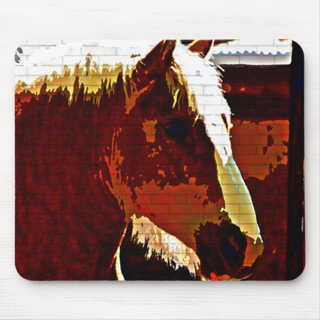 Sorrel Horse In Profile Mouse Pad (Front)