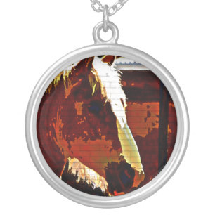 Sorrel Horse In Profile Necklace