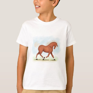 Sorrel Horse With Blaze & Socks Equestrian T-Shirt