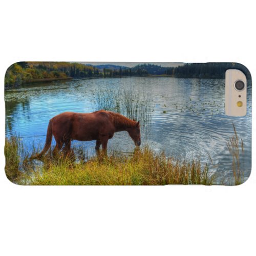 Sorrel Stallion Drinking At Scenic Lake Photo Barely There iPhone 6 Plus Case