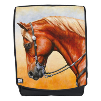 Sorrel Western Pleasure Quarter Horse Backpack