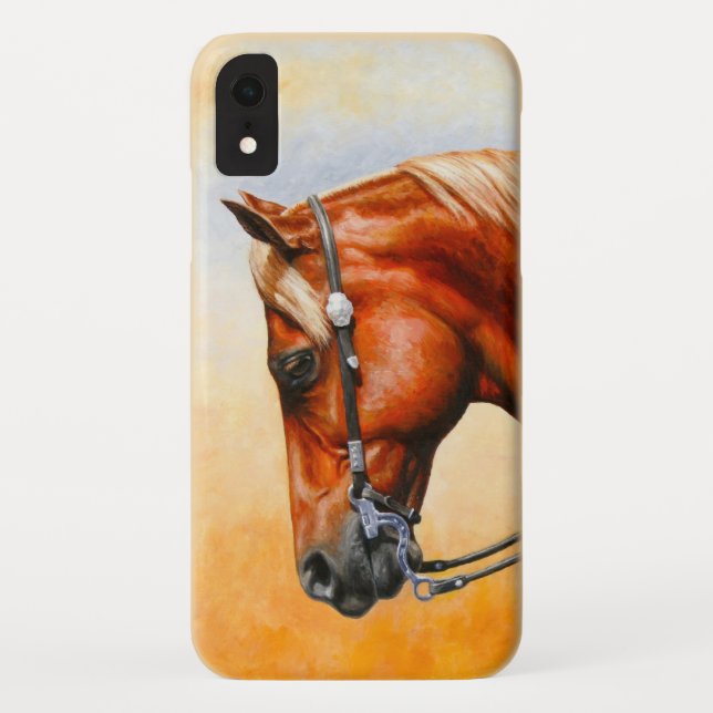 Sorrel Western Pleasure Quarter Horse Case-Mate iPhone Case (Back)
