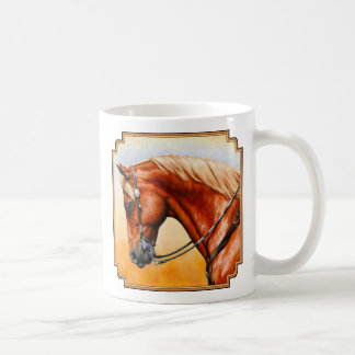 Sorrel Western Pleasure Quarter Horse Coffee Mug