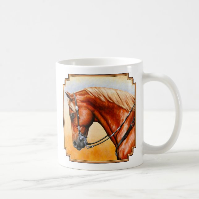 Sorrel Western Pleasure Quarter Horse Coffee Mug (Right)