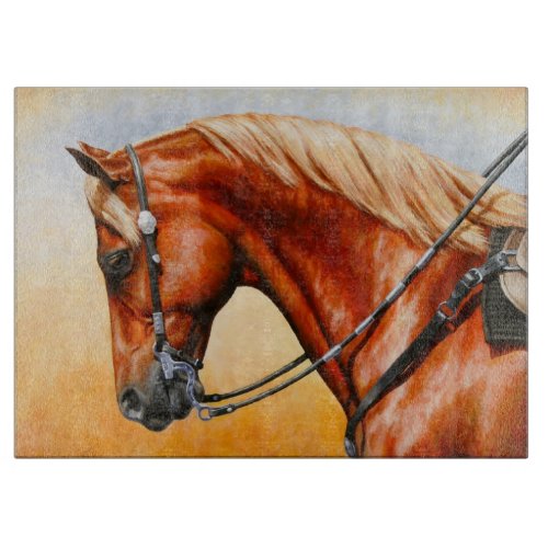 Sorrel Western Pleasure Quarter Horse Cutting Board