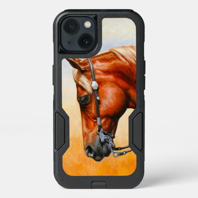 Sorrel Western Pleasure Quarter Horse Otterbox iPhone Case (Back)