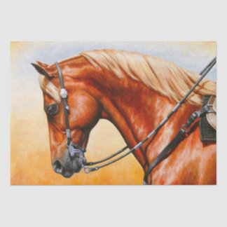 Sorrel Western Pleasure Quarter Horse Tissue Paper