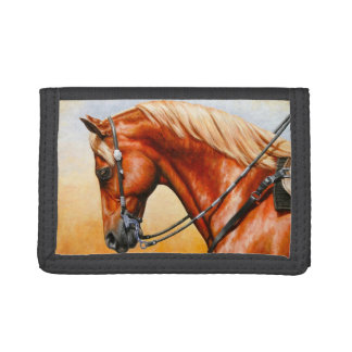 Sorrel Western Pleasure Quarter Horse Trifold Wallet