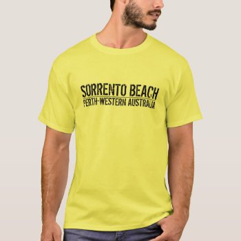 Sorrento Beach T-shirt by Almrausch at Zazzle