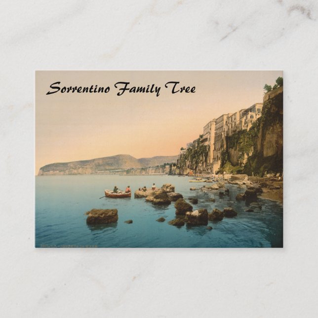 Sorrento by the Sea, Naples, Campania, Italy Business Card (Front)