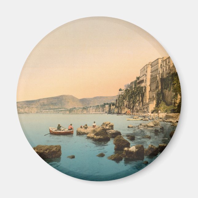 Sorrento by the Sea, Naples, Campania, Italy Magnet (Front)