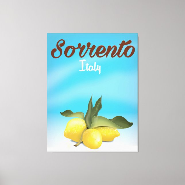 Sorrento Italian vacation travel poster Canvas Print (Front)
