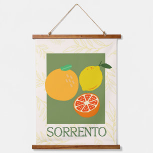Sorrento Italy Citrus Kitchen Print Hanging Tapestry