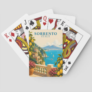 Sorrento Italy Lemons Vintage Travel Poker Cards