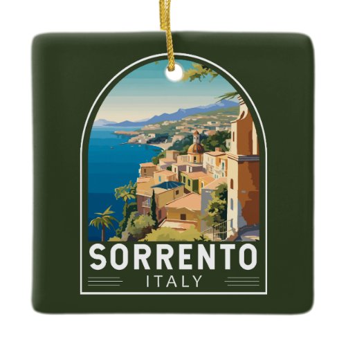 Sorrento Italy Travel Art Vintage Ceramic Ornament