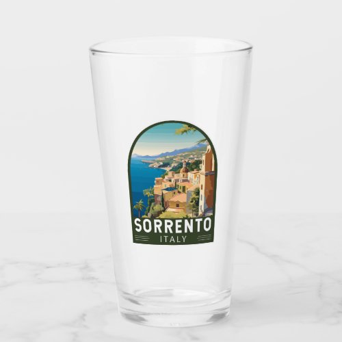 Sorrento Italy Travel Art Vintage Glass