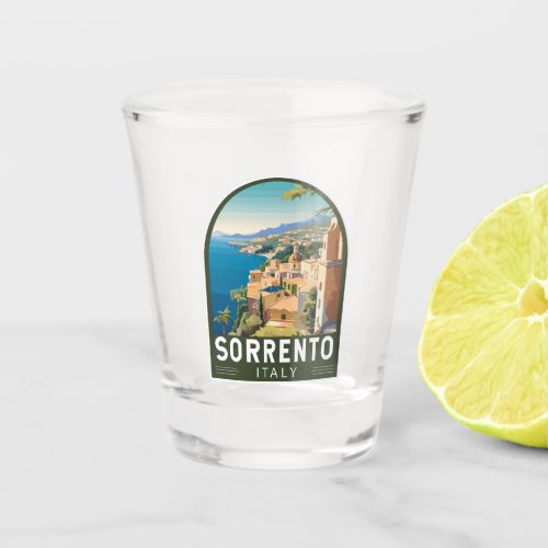 Sorrento Italy Travel Art Vintage Shot Glass