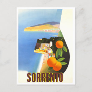 Sorrento Italy vintage travel Postcard