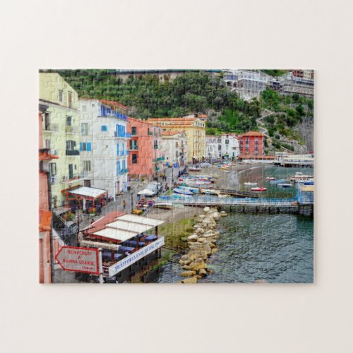 Sorrento Marina Grande Beach  Harbor in Italy Jigsaw Puzzle