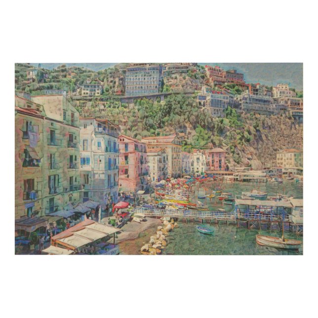 SORRENTO, Marina Grande,  Faux Canvas Print (Front)