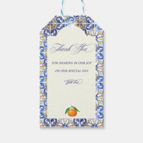 Sorrento Tile Coll  Elegant Floral Gift Tags