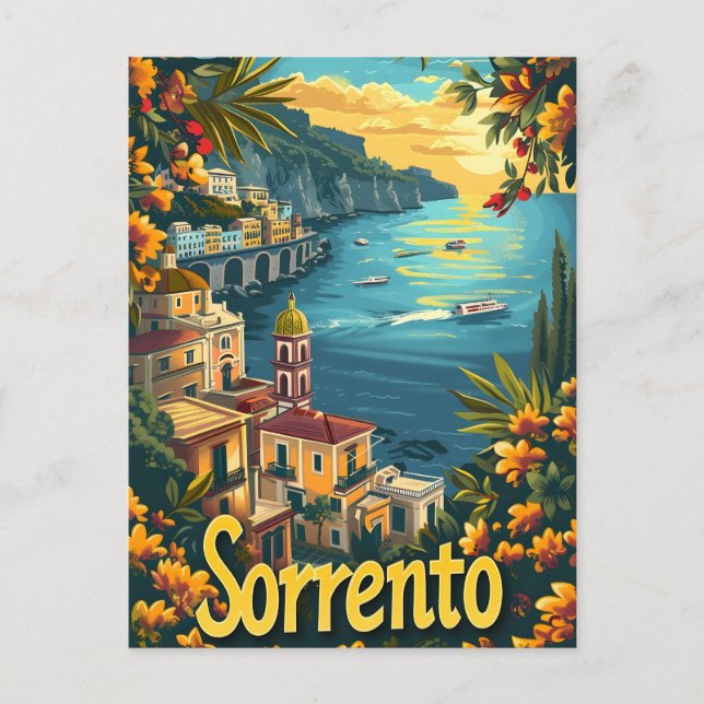 Sorrento Vintage Postcard (Front)